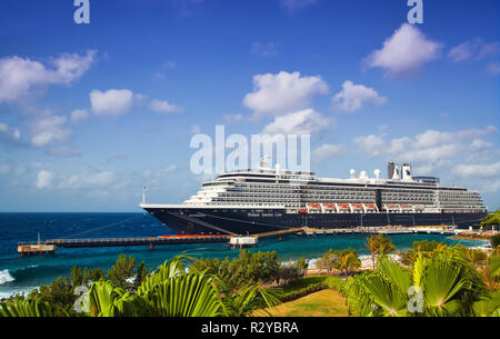 Cruise Ship in port Stock Photo