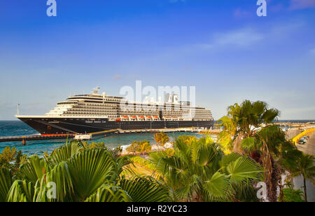 Cruise Ship in port Stock Photo