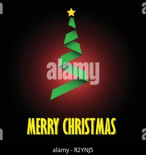 green christmas tree logo vector easy icon Stock Vector