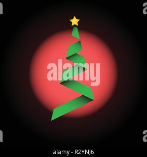 green christmas tree logo vector easy icon Stock Vector