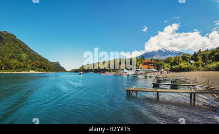 Todos los Santos Lake - Los Lagos Region, Chile Stock Photo