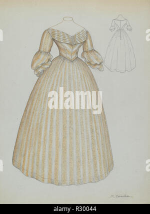 Wedding Dress. Dated: c. 1936. Dimensions: overall: 30.7 x 23 cm (12 1/16 x 9 1/16 in.). Medium: watercolor and graphite on paper. Museum: National Gallery of Art, Washington DC. Author: Margaret Concha. Stock Photo