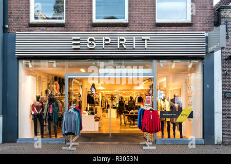 Esprit branch in Sneek, the Netherlands. Esprit operates more than 900 retail stores worldwide. Stock Photo