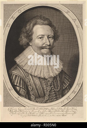 Florent II, Count of Pallandt. Dated: in or after 1627. Medium: engraving. Museum: National Gallery of Art, Washington DC. Author: Willem Jacobsz Delff after Michiel van Miereveld. Stock Photo