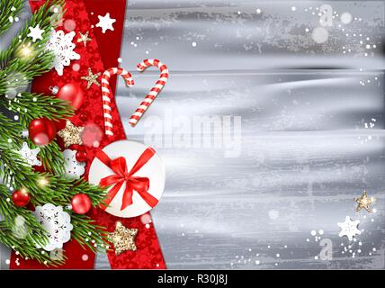 Gray wood background Stock Vector