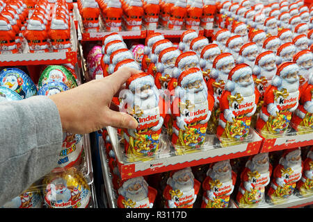 Kinder chocolate products Stock Photo
