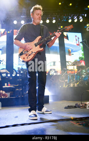 July 4, 2018 - Raleigh, North Carolina; USA - Musician KEVIN HEARN of the Barenaked Ladies performs live as their 2018 tour makes a stop at the Red Hat Amphitheater located in Raleigh. Copyright 2018 Jason Moore. Credit: Jason Moore/ZUMA Wire/Alamy Live News Stock Photo