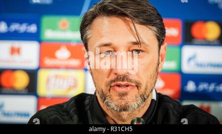 Athens, Greece. 22nd Oct, 2018. Manager Niko Kovac of Bayern Munich seen speaking to the Greek media before the Uefa Champions league between AEK and Bayern Munich. Credit: Ioannis Alexopoulos/SOPA Images/ZUMA Wire/Alamy Live News Stock Photo