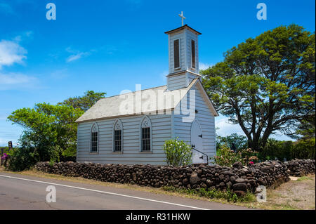 St, Joseph's church, Island of Molokai, Hawaii, USA Stock Photo