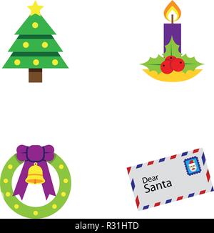 Christmas icons Stock Vector