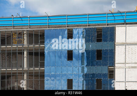 Concrete construction, unfinished building Stock Photo
