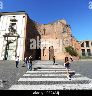 The Basilica of St. Mary of the Angels and the Martyrs Stock Photo