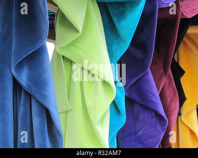 colorful velvet Stock Photo