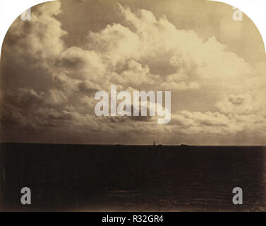 A Strong Breeze, Flying Clouds. Dated: c. 1863. Dimensions: image: 20.2 x 26 cm (7 15/16 x 10 1/4 in.)  mount: 49.5 x 61.1 cm (19 1/2 x 24 1/16 in.). Medium: albumen print. Museum: National Gallery of Art, Washington DC. Author: Colonel Stuart Wortley. Stock Photo