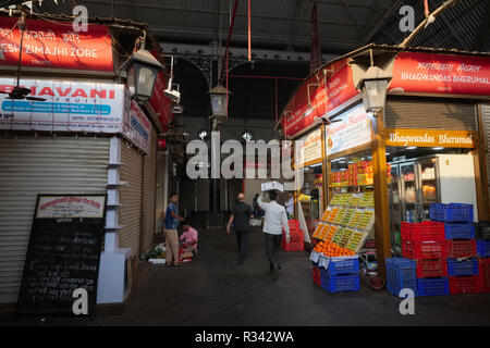 Inside Crawford Market or Mahatma Jyotiba Phule Market, a 19th century fruit and vegetable market in Mumbai, India, Stock Photo