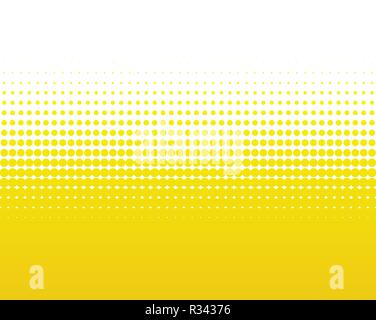 background in yellow-orange with transition from dots Stock Photo