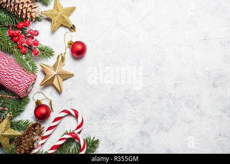 Christmas background on white.  Stock Photo