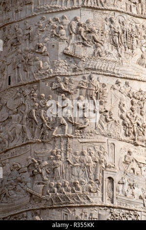 Rom, Roma, Kaiserforen, Trajansforum mit Trajansäule, Colonna di Traiano Stock Photo