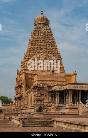 Inner Sanctum Gopuram, Brihadisvara Temple, Thanjavur, Tamil Nadu, India Stock Photo