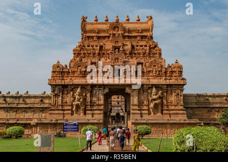 Rajarajan Tiruvasal, Brihadisvara Temple, Thanjavur, Tamil Nadu, India Stock Photo