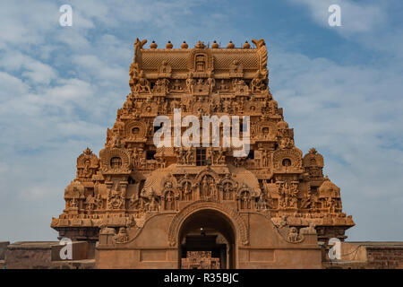 Keralantakan Tiruvasal, Brihadisvara Temple, Thanjavur, Tamil Nadu, India Stock Photo