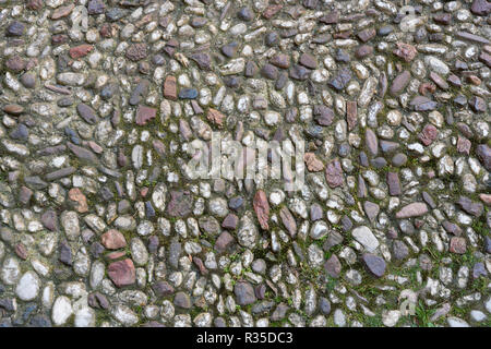 Sea pebbles. Small stones gravel texture background.Pile of pebbles, thailand.Color stone in background. Stock Photo