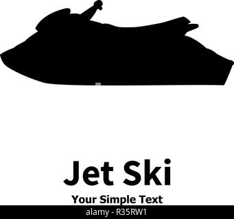 Vector illustration of a water jet ski Stock Vector