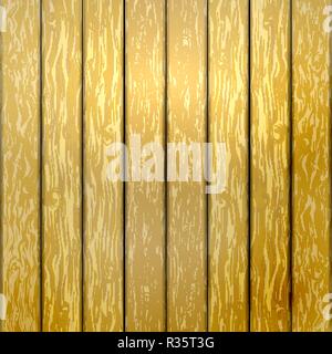 Wooden yellow fence. Stock Vector