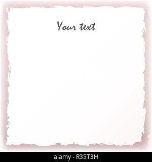 Vector illustration of white torn paper Stock Vector