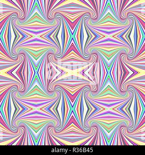 Colorful seamless abstract psychedelic spiral stripe pattern background Stock Vector