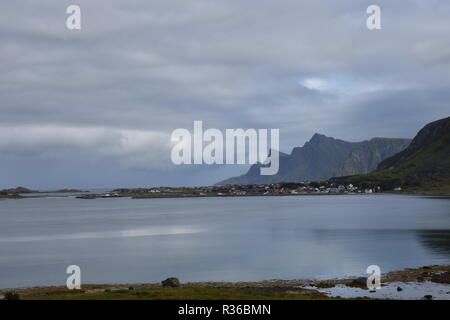 Norwegen Lofoten Flakstad Ramberg Svolvaer Leknes Flakstadoya