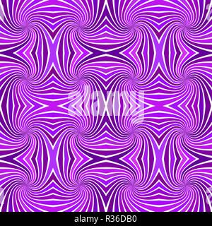Purple seamless abstract psychedelic spiral stripe pattern background - vector illustration Stock Vector