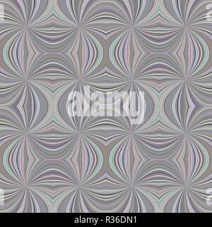 Colorful abstract psychedelic seamless striped swirl pattern background design from swirling rays Stock Vector