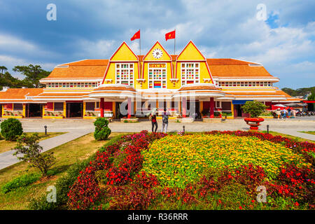 Dalat railway station in Da Lat city in Vietnam Stock Photo