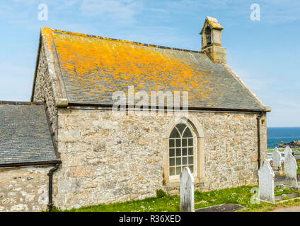 A mortuary chapel in Barnoon Cemetery, St Ives, Cornwall Stock Photo
