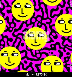 Vector seamless patterns. Trendy endless unique wallpaper Stock Vector