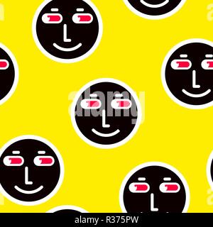 Vector seamless patterns. Trendy endless unique wallpaper Stock Vector