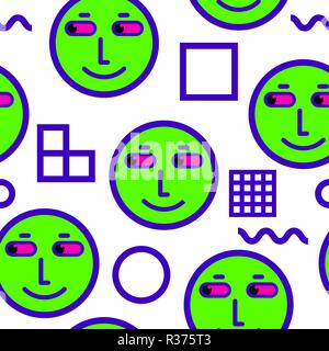 Vector seamless patterns. Trendy endless unique wallpaper Stock Vector