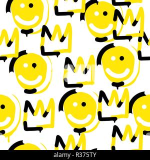 Vector seamless patterns. Trendy endless unique wallpaper Stock Vector