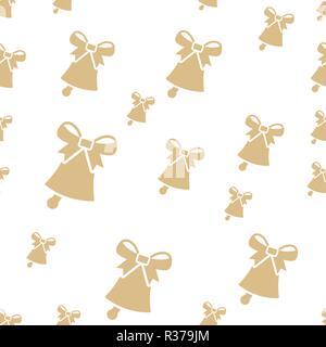 Bell pattern background cover creative design. 100 percent seamless. Wallpaper, web design, textile, printing usage Stock Vector