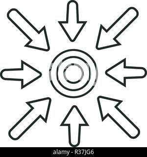 Specific Icon Showing Choice - Specific keywords Idea Stock Vector