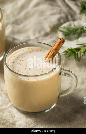 Homemade Puerto Rican Coquito Eggnog for the Holidays Stock Photo