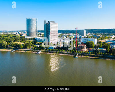 Bundesviertel federal government district aerial panoramic view in Bonn city in Germany Stock Photo