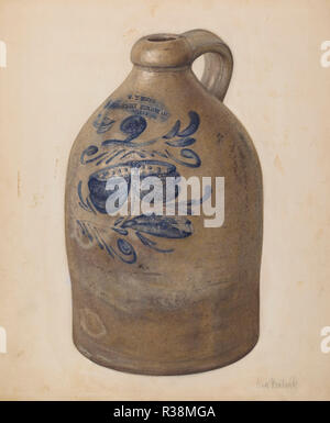 Jug. Dated: probably 1938. Dimensions: overall: 45.4 x 38 cm (17 7/8 x 14 15/16 in.)  Original IAD Object: 14' High. Medium: watercolor and graphite on paperboard. Museum: National Gallery of Art, Washington DC. Author: Anne Nemtzoff and John Tarantino. Stock Photo