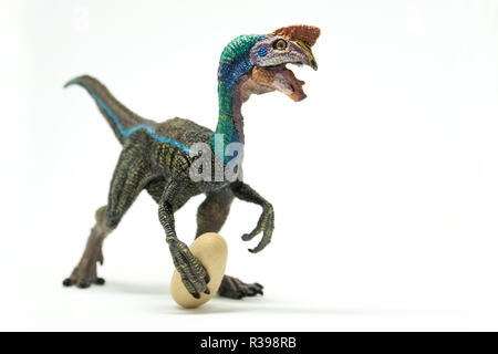 Oviraptor  isolated on white background Stock Photo