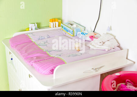baby in the nursery Stock Photo