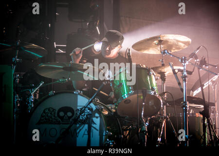 Liverpool, Merseyside, UK. 22nd November, 2018. Glasgow post rock band Mogwai perform live at the Eventim Olympia in Liverpool. Credit: Simon Newbury/Alamy Live News Stock Photo