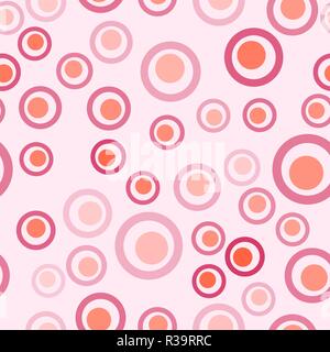 Pink Abstract circle geometric seamless pattern design background. Modern design for cover, invitation template, decorated brochure, flyer. Stock Vector