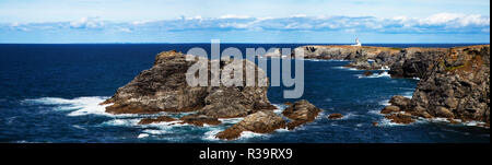 pointe des poulains - belle ile en mer Stock Photo