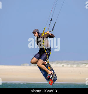 Kitesurfers at Caloundra Stock Photo